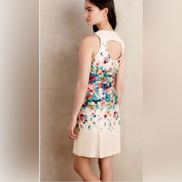 Anthropologie Maeve Tea Garden Floral Sheath Dress - Picture 3 of 10